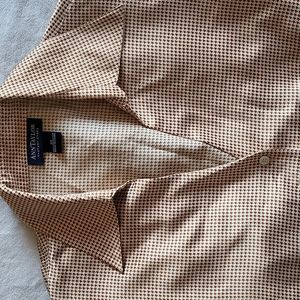 ANN TAYLOR FS Tailored Houndstooth Shirt